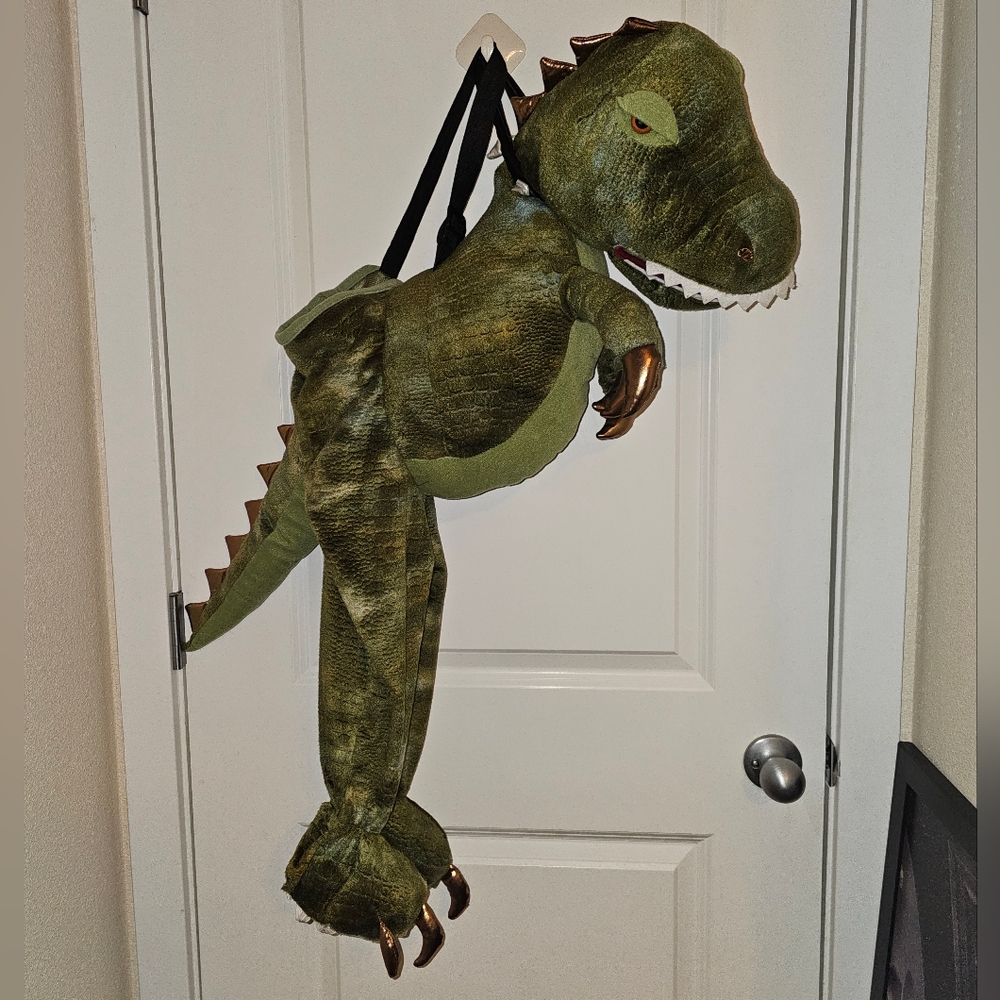 T-Rex riding stuffed costume